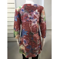 Corfu-rouge floral top