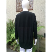 Berlin Hi-Lo Top with Contrast Black Panel