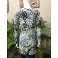 Domchi Top with Leopard Print