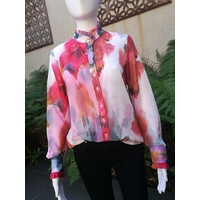 Domchi Shirt with Self Frill on Neck & Cuffs