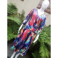 Pah Fashions Black Multi Colour Dress