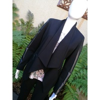 PingPong Black Jacket with Leather Sleeve
