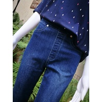 Vassalli Blue Denim Pull On Jeans