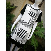 Holmes & Fallon Dress with Feature Black Sleeve
