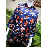 Domchi 3/4 Sleeve Zeplin Blouse