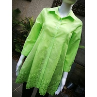 Domchi 3/4 Sleeve Pleat Shirt
