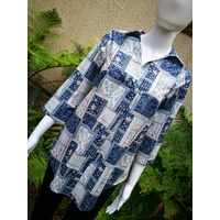 Domchi 100% Pure Cotton 3/4 Sleeve V Neck Shirt