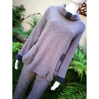 Light Grey Top with Charcoal Trim and fluffy interior