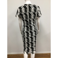 Pink Ruby-Mercury V dress black/white