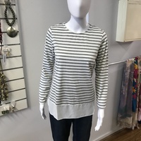 Ping Pong- Sheer hem striped top