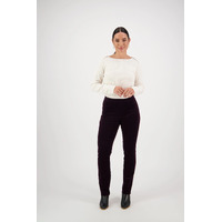 Vassalli Slim Leg Full Length Pinwale Cord Mulberry
