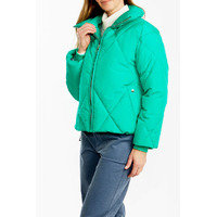 Ping Pong Crop Puffer Jacket Emerald