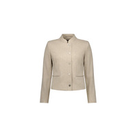 Vassalli Zip Up Military Style Jacket Dune