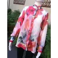 Domchi Shirt with Self Frill on Neck & Cuffs