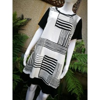 Holmes & Fallon Dress with Feature Black Sleeve