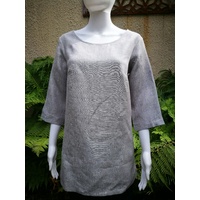 Domchi 3/4 Sleeve Linen Top