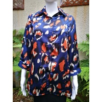 Domchi 3/4 Sleeve Zeplin Blouse