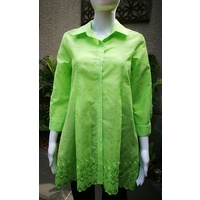 Domchi 3/4 Sleeve Pleat Shirt