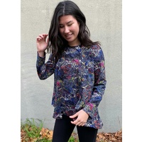 Collared Kaleidoscope Jacket with Matching High/Low Top