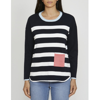 Jump Long Sleeve Tipping Stripe Pullover