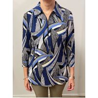 Dianna Frank Zip Front Polo