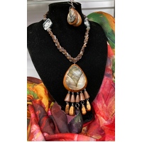 Selrah Lightweight Wooden Jewellery Set  - Morocco