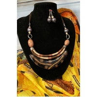 Selrah Lightweight Wooden Jewellery Set  - Ella