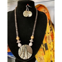 Selrah Lightweight Wooden Jewellery Set  - Roma