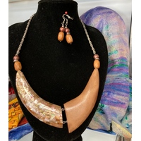 Selrah Lightweight Wooden Jewellery Set  - Tuscany