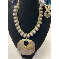 Selrah Lightweight Wooden Jewellery Set  - Shelley