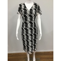 Pink Ruby-Mercury V dress black/white