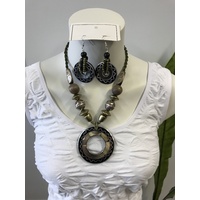 Selrah- Aztec necklace and earring set