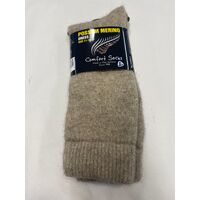 Comfort Possum Merino Plain Sock in Natural