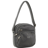 Pierre Cardin Cross Body Anti-Theft Nylon Bag - Grey