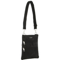 Pierre Cardin Cross Body Anti-Theft Nylon Bag - Black 