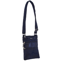 Pierre Cardin Cross Body Anti-Theft Nylon Bag - Navy 